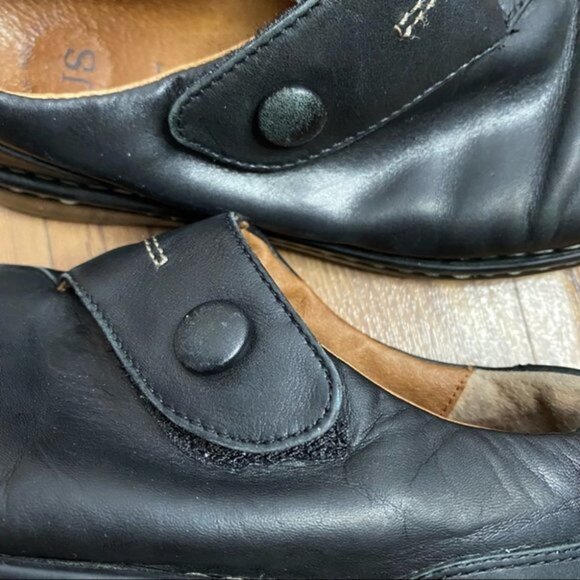 Josef Seibel Slip‎ on Black Shoes Sz 8 - Picture 10 of 12